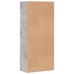 Berkfield Home Shoe Cabinet Concrete Grey 80x39x178 cm Engineered Wood - Size: 80 x 39 x 178 cm - thumbnail 5