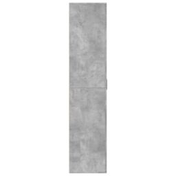 Berkfield Home Shoe Cabinet Concrete Grey 80x39x178 cm Engineered Wood - Size: 80 x 39 x 178 cm - thumbnail 4