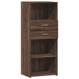 Berkfield Home Highboard Brown Oak 50x42.5x124 cm Engineered Wood - thumbnail 2