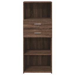 Berkfield Home Highboard Brown Oak 50x42.5x124 cm Engineered Wood - thumbnail 4