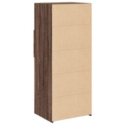 Berkfield Home Highboard Brown Oak 50x42.5x124 cm Engineered Wood - thumbnail 6