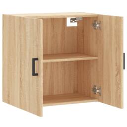 Berkfield Home Wall Cabinet Sonoma Oak 60x31x60 cm Engineered Wood in Light Tan - Size: 60 x 31 x 60 cm - thumbnail 6