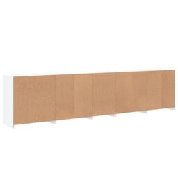 Berkfield Home Sideboard with LED Lights White 283x37x67 cm - Size: 283 x 37 x 67 cm - thumbnail 9