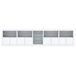 Berkfield Home Sideboard with LED Lights White 283x37x67 cm - Size: 283 x 37 x 67 cm - thumbnail 7