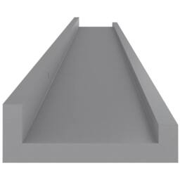 Berkfield Home Wall Shelves 2 pcs Grey 100x9x3 cm - Size: 100 x 9 x 3 cm - thumbnail 7
