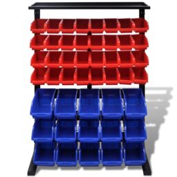 Berkfield Home Blue & Red Garage Tool Organiser - thumbnail 2