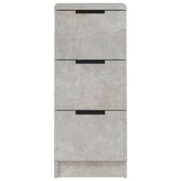 Berkfield Home Sideboards 2 pcs Concrete Grey 30x30x70 cm Engineered Wood - Size: 30 x 30 x 70 cm - thumbnail 6