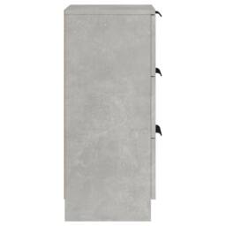 Berkfield Home Sideboards 2 pcs Concrete Grey 30x30x70 cm Engineered Wood - Size: 30 x 30 x 70 cm - thumbnail 8