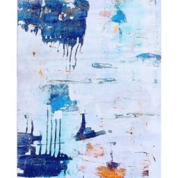 Wyld and Coco Multicolour Abstract Paint-Effect Rug 160 x 230 cm Modern - Size: 160 cm x 230 cm - thumbnail 2