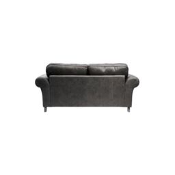 Furniture 786 Oakland Suede Leather 3 Seater Sofa in Black - thumbnail 3