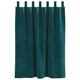 Berkfield Home Blackout Curtains with Hanging Loops 2 pcs Dark Green Velvet - thumbnail 3