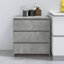Berkfield Home Sideboard Concrete Grey 70x41x75 cm Engineered Wood - Size: 70 x 41 x 75 cm - thumbnail 2