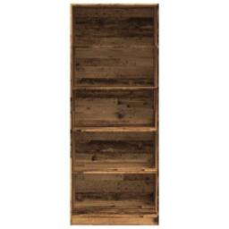 Berkfield Home Wardrobe Old Wood 80x50x200 cm Engineered Wood in Brown - Size: 80 x 50 x 200 cm - thumbnail 4