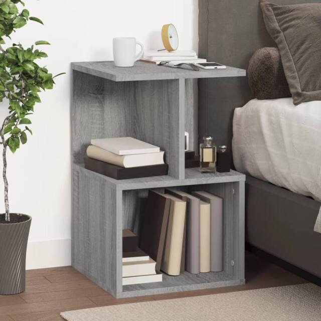 Berkfield Home Elegant Bedside Cabinets 2 pcs Grey Sonoma 35x35x55 cm Engineered Wood - Size: 35 x 35 x 55 cm - image 1