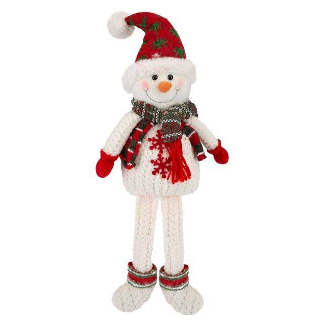 VFM e-Store Christmas Standing Snowman Decoration 51.5cm x 23.5cm White X 1 - Size: 51.5 cm x 23.5 cm - image 1