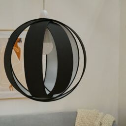 ValueLights J90 Ceiling Pendant Light Lamp Shade in Black - thumbnail 3