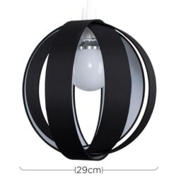 ValueLights J90 Ceiling Pendant Light Lamp Shade in Black - thumbnail 6