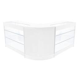 Monstershop Helios LED Shop Counter Set CM60 & 2 x K1200 - White - thumbnail 1