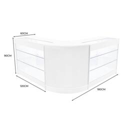 Monstershop Helios LED Shop Counter Set CM60 & 2 x K1200 - White - thumbnail 3