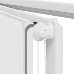 Berkfield Home Shower Roller Blind 140x240 cm Fabric Width 136 cm in White - thumbnail 9