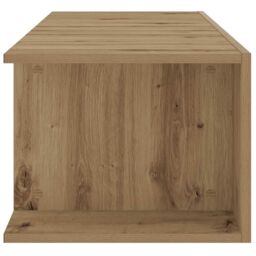 Berkfield Home TV Cabinet with LED Lights Artisan Oak 135x39x30 cm Engineered Wood - Size: 135 x 39 x 30 cm - thumbnail 8