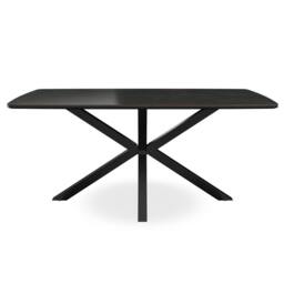 More4Homes Juno Concrete Ceramic Dining Table & 6 Raye Velvet Chairs in Beige - thumbnail 3