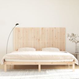 Berkfield Home Wall Headboard 204x3x110 cm Solid Wood Pine in Brown - Size: 204 x 3 x 110 cm - thumbnail 3