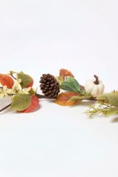 Homescapes Artificial Colourful Pumpkin Autumn Garland, 150 cm in Orange - thumbnail 4