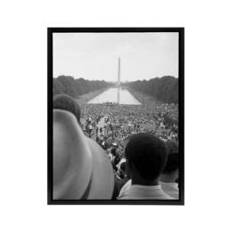 "Artery8 Leffler Civil Rights March on Washington DC Framed Canvas Wall Art Print in Grey - Size: W12"" x H16""" - thumbnail 1