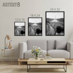 "Artery8 Leffler Civil Rights March on Washington DC Framed Canvas Wall Art Print in Grey - Size: W12"" x H16""" - thumbnail 4