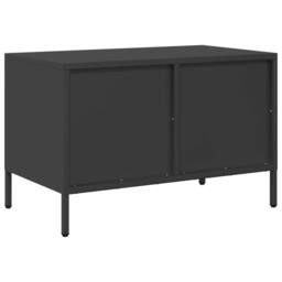 Berkfield Home TV Cabinet Black 68x39x43.5 cm Cold-rolled Steel - thumbnail 7