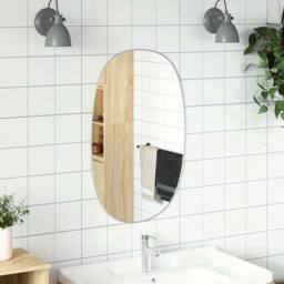 Berkfield Home Wall Mirror Silver 70x45 cm - thumbnail 3