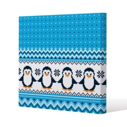 Benjamin Tate Design New year's christmas (canvas) / 114 x 114 x 4cm in Natural - Size: 114 x 114 x 4 cm - thumbnail 1