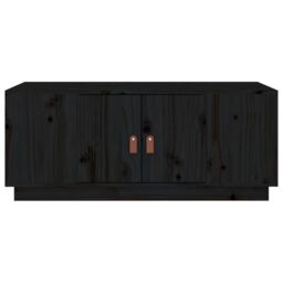 Berkfield Home Coffee Table Black 100x50x41 cm Solid Wood Pine - Size: 100 x 50 x 41 cm - thumbnail 6