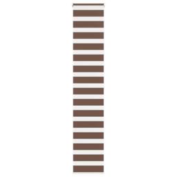 Berkfield Home Zebra Blind Brown 50x200 cm Fabric Width 45.9 cm Polyester - thumbnail 2