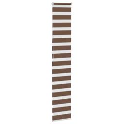 Berkfield Home Zebra Blind Brown 50x200 cm Fabric Width 45.9 cm Polyester - thumbnail 4