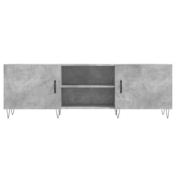 Berkfield Home TV Cabinet Concrete Grey 150x30x50 cm Engineered Wood - Size: 150 x 30 x 50 cm - thumbnail 5