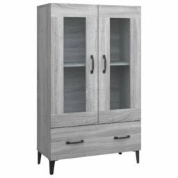 Berkfield Home Highboard Grey Sonoma 70x31x115 cm Engineered Wood - Size: 70 x 31 x 115 cm - thumbnail 1