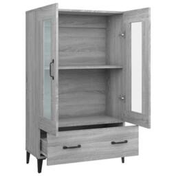 Berkfield Home Highboard Grey Sonoma 70x31x115 cm Engineered Wood - Size: 70 x 31 x 115 cm - thumbnail 6