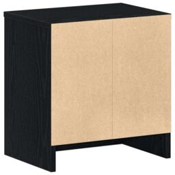 Berkfield Home Bedside Cabinets 2 pcs with Drawer Black 39x28x41 cm in Grey - Size: 39 x 28 x 41 cm - thumbnail 8