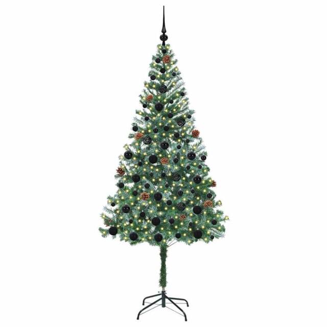 Berkfield Home Elegant Artificial Christmas Tree with Stand Green 180 cm PVC and - image 1
