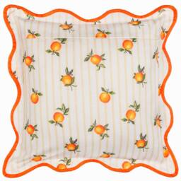 Furn Fruits Oranges Striped Outdoor Cushion in Yellow - Size: 45 cm x 45 cm - thumbnail 3