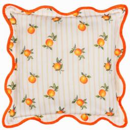 Furn Fruits Oranges Striped Outdoor Cushion in Yellow - Size: 45 cm x 45 cm - thumbnail 2