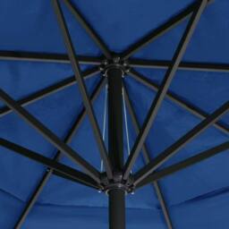 Berkfield Home Outdoor Parasol with Aluminium Pole 500 cm Azure Blue - thumbnail 5