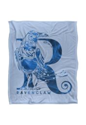 Warner Brothers Harry Potter Ravenclaw R Logo Blanket 152 x 127 cm in White - thumbnail 1