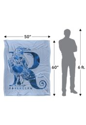 Warner Brothers Harry Potter Ravenclaw R Logo Blanket 152 x 127 cm in White - thumbnail 5