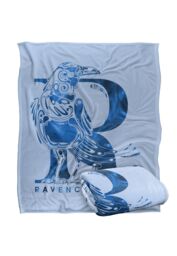 Warner Brothers Harry Potter Ravenclaw R Logo Blanket 152 x 127 cm in White - thumbnail 2