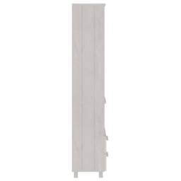 Berkfield Home Highboard HAMAR White 60x35x180 cm Solid Wood Pine - Size: 60 x 35 x 180 cm - thumbnail 7