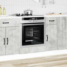Berkfield Home Oven Cabinet Lucca Concrete Grey Engineered Wood - thumbnail 3