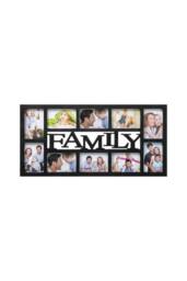 "Arpan Photo Frame for Family Pictures Multi Aperture - Holds 10 X 6"" X4"" Photos in Black" - thumbnail 1